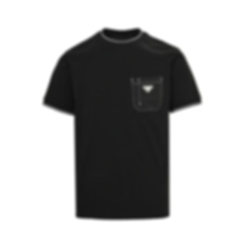 Contrast Stitch Pocket T-Shirt
