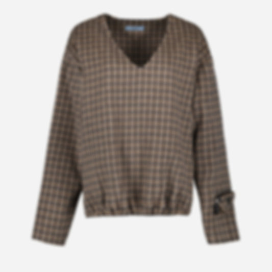 Checked Sweater