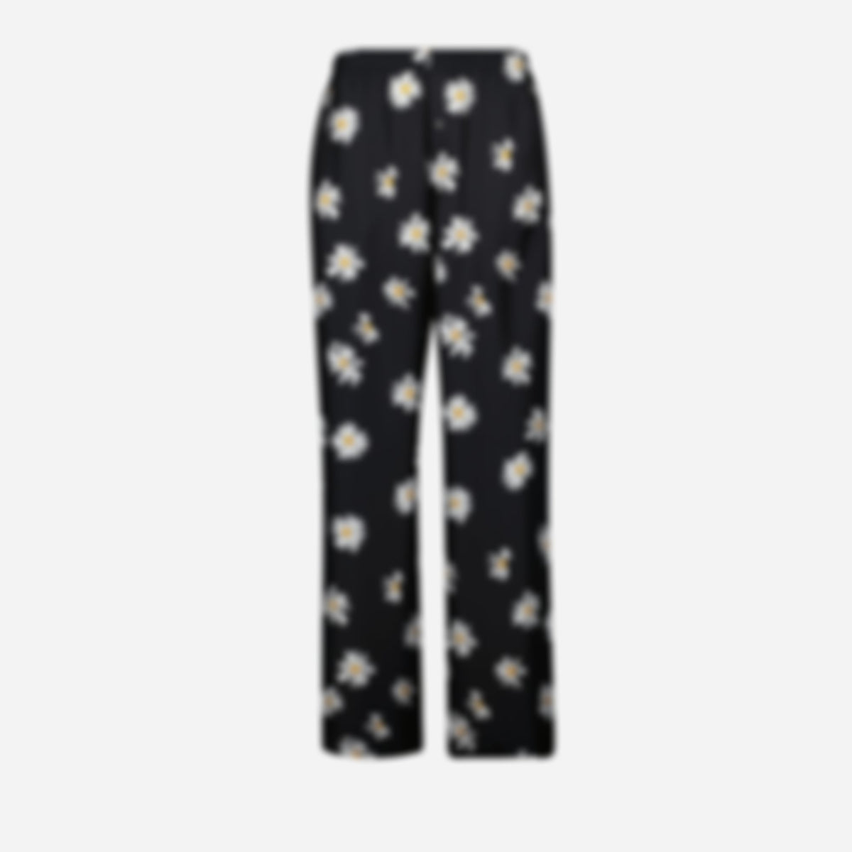 Black Floral Pants