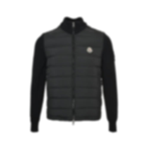 Hybrid Wool Knit Down Cardigan