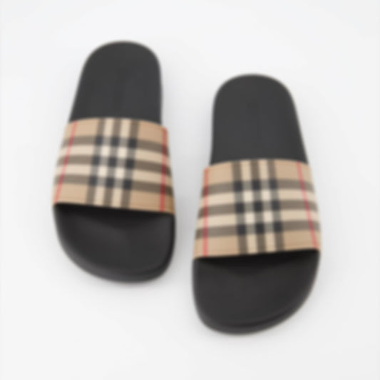 Checked Slippers