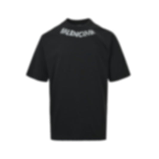 Distressed Collar Logo T-Shirt
