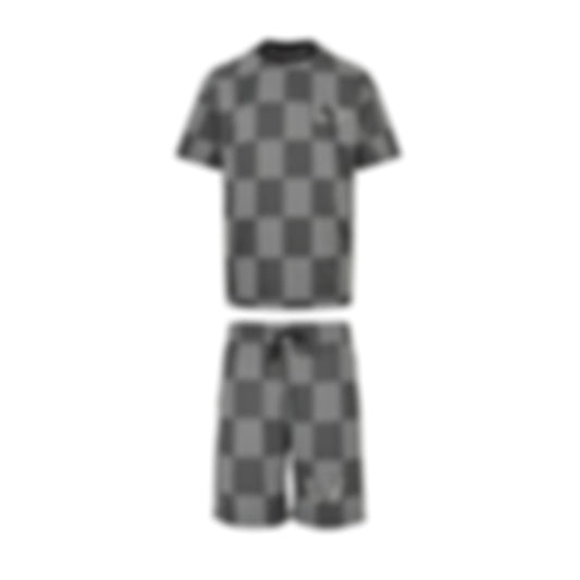 Crystal Damier Knit Ensemble