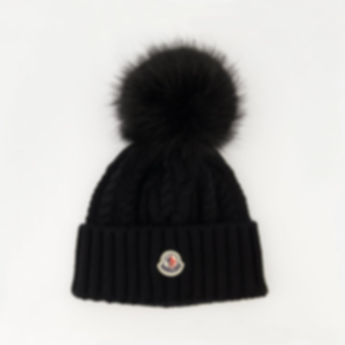 Cashmere Beanie with Pom-Pom