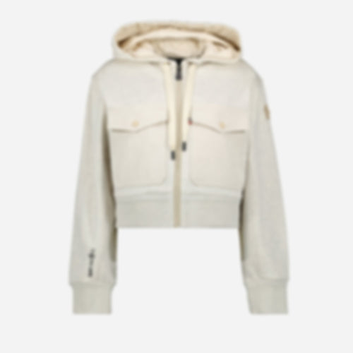 Zipped Cotton Sweatshirt