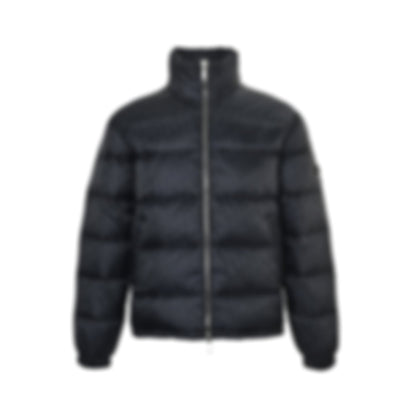 Oblique Tonal Jacquard Puffer