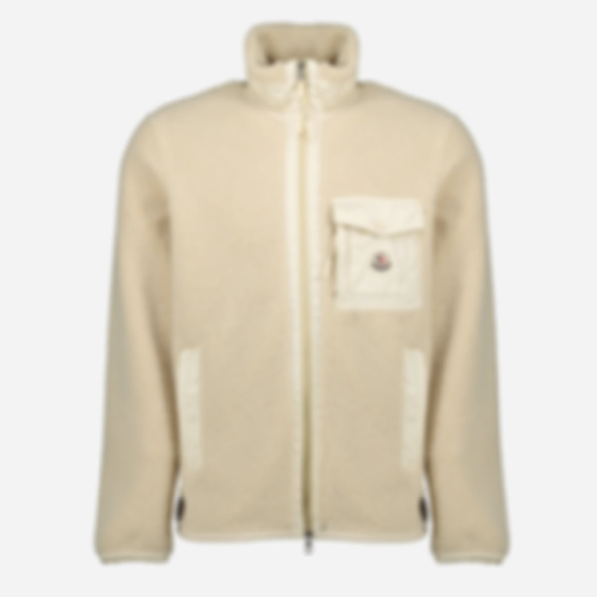 Beige Teddy Zip-Up Jacket