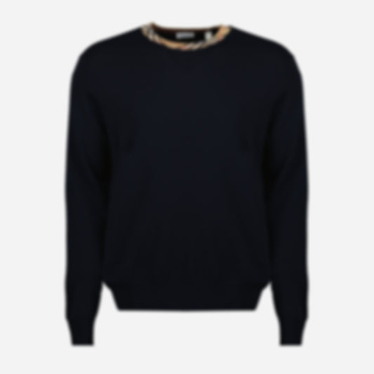 Check Wool Sweater