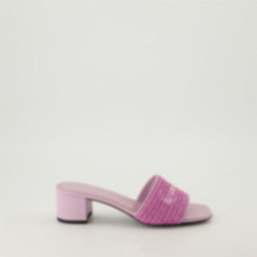 4G Raffia Mules