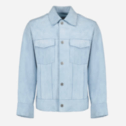 Blue Leather Jacket