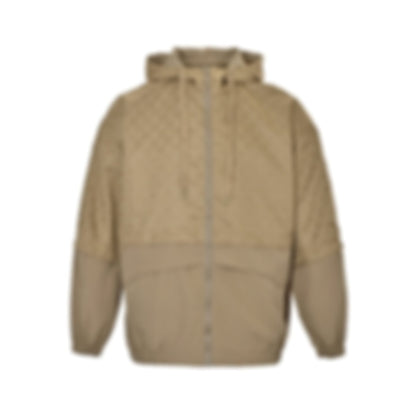 GG Jacquard Panelled Hooded Jacket