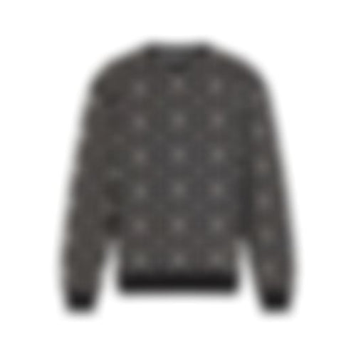 Monogram Jacquard Sweatshirt | Black & White