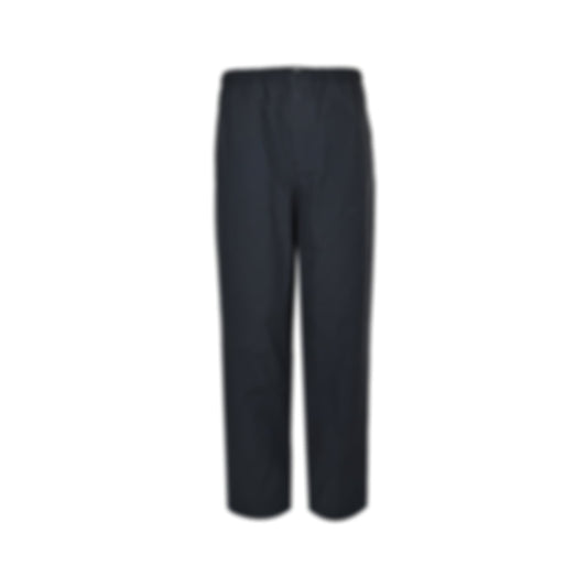 Cotton Twill Elasticated Trousers - Navy Blue