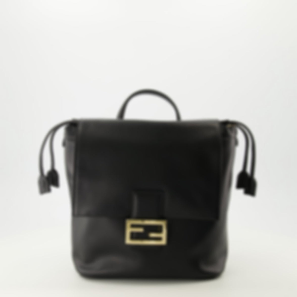 Black Leather Backpack