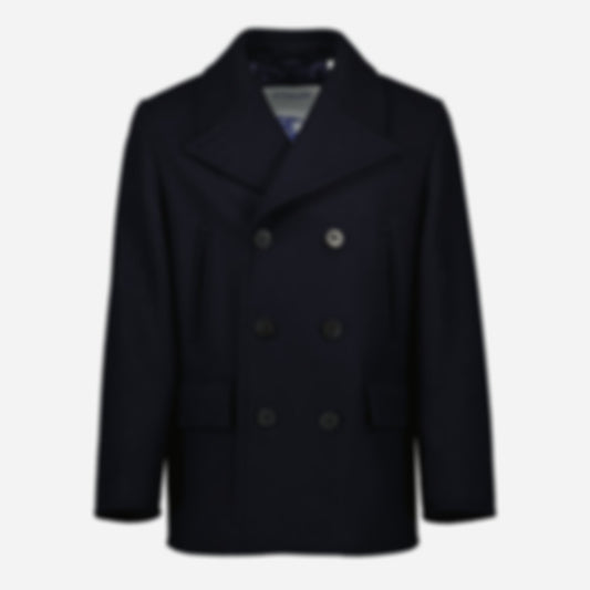 Blue Wool Peacoat