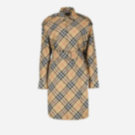 Checked Shirt Dress