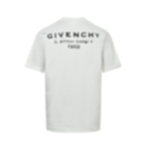 Distressed Address Logo T-Shirt | White