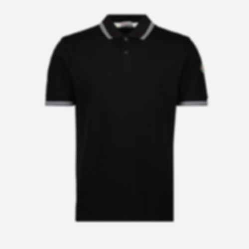 Polo with Striped Borders