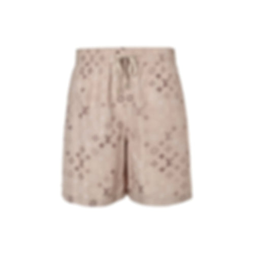 Multi-Tonal Monogram Shorts | Beige