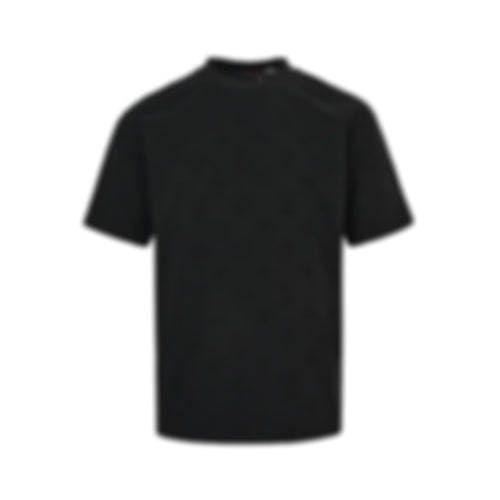 Tonal Embossed Monogram T-Shirt | Black