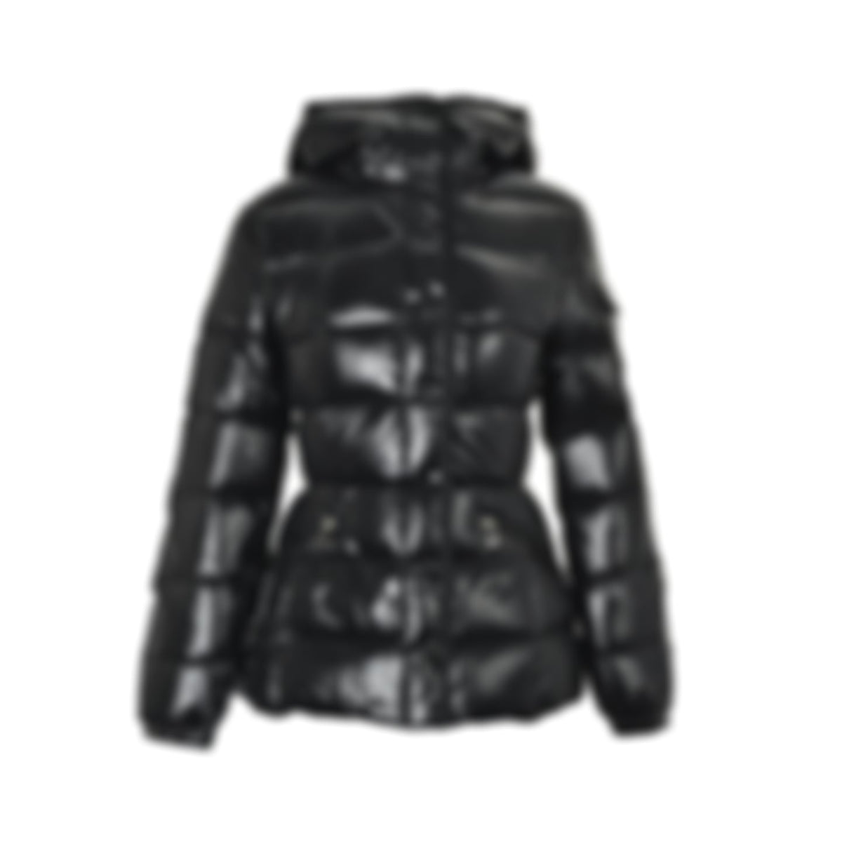 Glossy Hooded Puffer Jacket