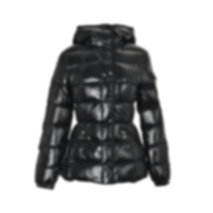 Glossy Hooded Puffer Jacket