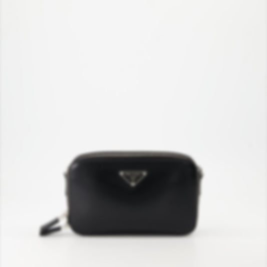 Brushed Leather Brick Bag