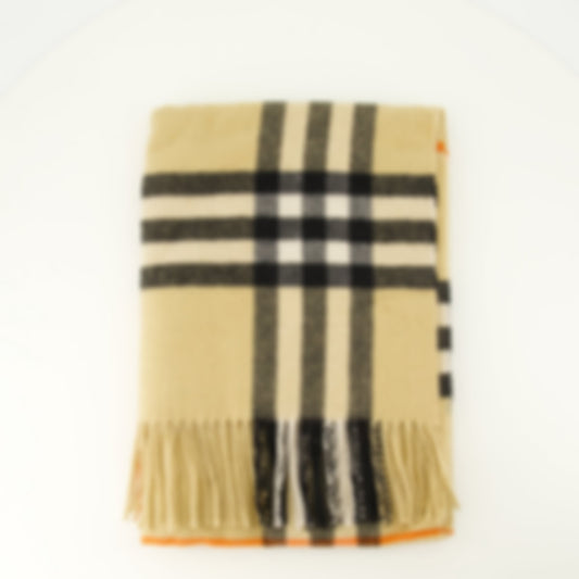 Check Cashmere Scarf