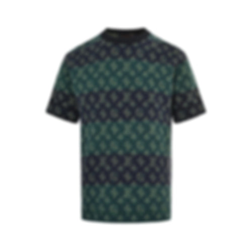 Striped Monogram Jacquard Knit T-Shirt