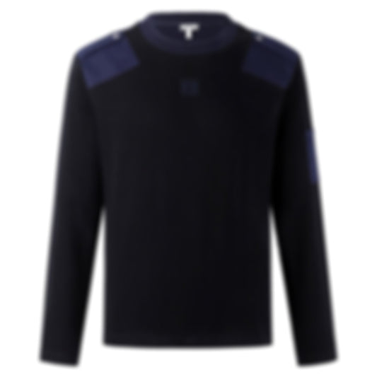 Contrast Panel Utility Sweater
