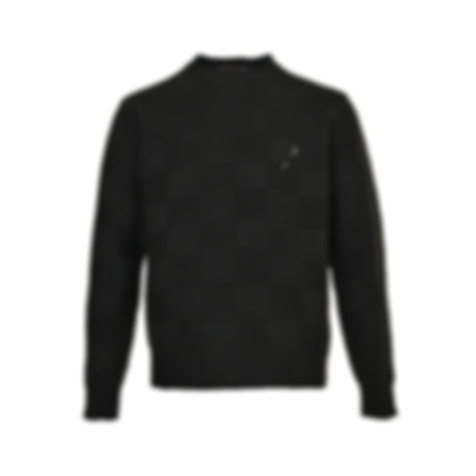 Damier Textured Sweater
