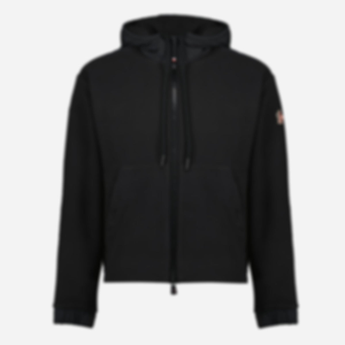 Black Polartec® Zip-Up Cardigan